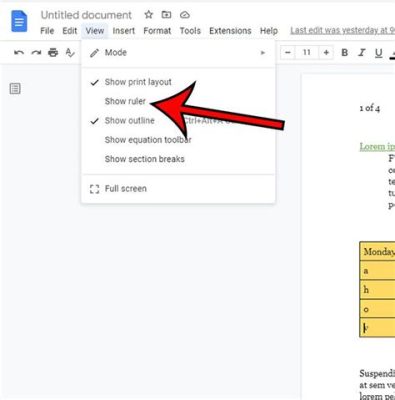 How to Show Ruler on Google Docs: A Comprehensive Guide and the Art of Digital Precision